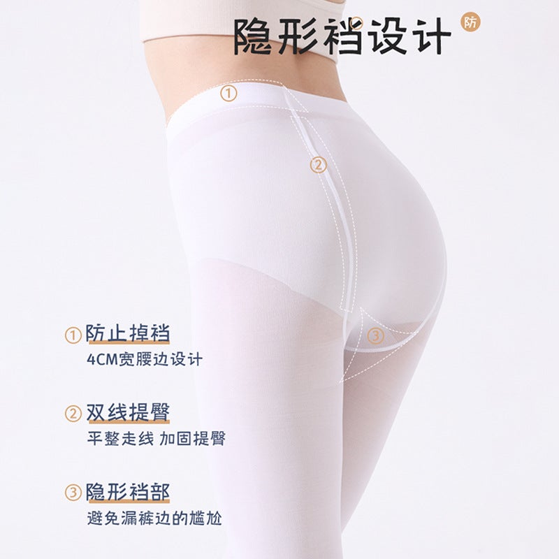 Loquat Adult Dance Socks Women'S White Pantyhose Special For Practice Non-Slip Dance Big Socks Special For Ballet Dance - Image 4